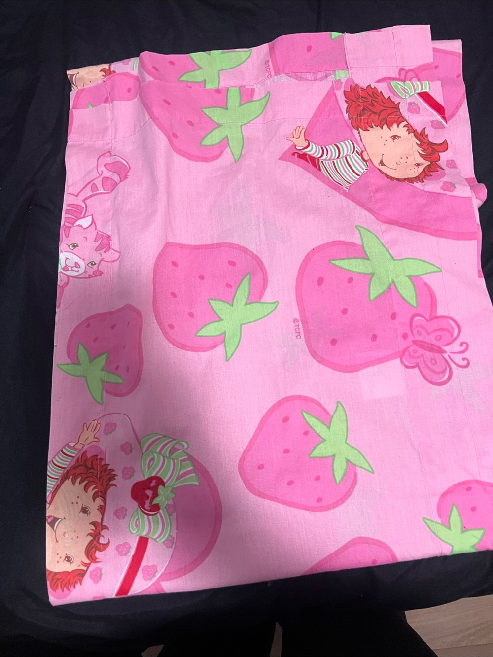Vintage Strawberry Shortcake Window Valance - Picture 2 of 3